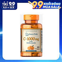 Viên uống tăng sức đề kháng làm đẹp da Puritan's Pride Vitamin C -1000mg with Bioflavonoids & Rose Hips (100 viên)