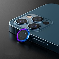 Bộ miếng dán kính cường lực Camera Diamond đính đá cho iPhone 12 Pro Max hiệu HOTCASE Kuzoom Lens Ring bảo vệ camera mang lại khả năng chụp hình sắc nét full HD (độ cứng 9H, chống trầy) - hàng nhập khẩu