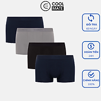 Bộ 4 quần lót Boxer nam chất liệu cotton hàng Việt Nam