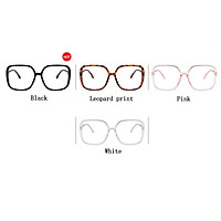 Fashion Spectacles Large Frame Square-framed Chic Decorative Anti Blu-ray Glasses
