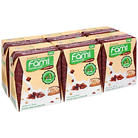 Lốc 6 sữa đậu nành Vinasoy Fami đường đen 200ml - 30851