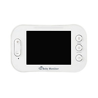Máy báo khóc baby màn hình sắc nét ghi âm hai chiều - màu trắng ( Tặng kèm 03 nút kẹp cao su giữ dây điện )