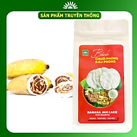 Bánh chuối phồng đậu phộng Tư Bông túi 100g - món ăn vặt truyền thống thơm ngon ít ngọt chánh gốc Đồng Tháp