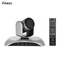 Camera Hội Nghị Aibecy 1080P HD Với Cổng USB & Xoay 350° Kèm Điều Khiển Từ Xa