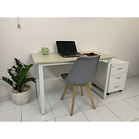 Bàn làm việc đơn giản chữ U - Mặt bàn MDF chống sướt - Chân sắt sơn tĩnh điện sắt hộp lớn 25x50mm - Đầy đủ phụ kiện
