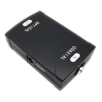 Optical Digital Audio Signal Converter COAX Coaxial In to TOSlink Out Connector