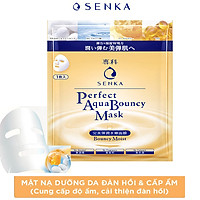 Mặt nạ Senka cấp ẩm và đàn hồi Perfect Aqua Bouncy Mask Bouncy Moist 23g