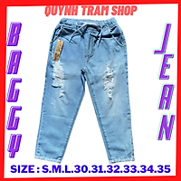 Quần Jean Baggy Nữ Rách M42 Có Bigsize