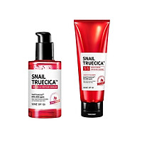 Combo Sữa Rửa Mặt + Serum Dưỡng Phục Hồi, Cải Thiện Vết Thâm, Sẹo Some By Mi Snail Truecica Miracle Repair (SRM+SERUM)