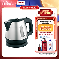 Bình đun siêu tốc Tefal BI81252A - 0.8L - Chất liệu inox không rỉ - Tự động ngắt điện khi nước sôi - Hàng chính hãng