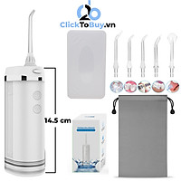 Tăm nước cầm tay H2ofloss HF-10, phiên bản tăm nước mini nhỏ gọn chỉ 14.5 cm dành cho người di chuyển nhiều