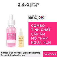Combo Tinh Chất Cấp Ẩm, Mờ Thâm, Ngừa Mụn, Làm Trắng Da GGG Wonder Glow Brightening & Healing 30ml & 10ml