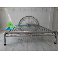 Giường inox tròn không nệm đầu giường - Nội Thất Bảo An