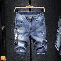 QUẦN SHORT JEAN NAM CHẤT BÒ CO GIÃN MẪU MỚI SIÊU HOT THỜI TRANG CAO CẤP AQ010