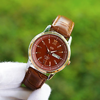 Đồng hồ nam dây da SE3235 mặt kính chống nước chống xước thiết kế lịch lãm, sang trọng