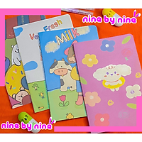 Sổ tay A5 dễ thương- sử dụng như tập học sinh hoặc để ghi chú, viết nhật ký