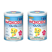 Bộ 2 Lon Sữa Bột Wakodo GunGun Số 2 - 830g