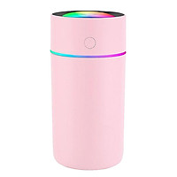 Humidifiers,320ml Ultrasonic Whisper-Quiet Humidifiers for Bedroom with 7 Color LED Display Sleep Timing Mode for Home Baby