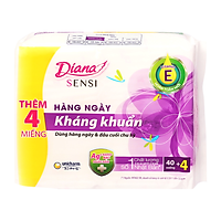 Băng Vệ Sinh Diana Sensi Kháng Khuẩn Hàng Ngày Gói 40 Miếng