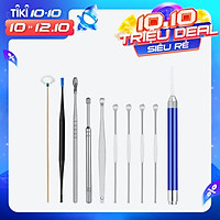 Earwax Removal Kit Ear Pick Set Earwax Remover Spoon Earpick Ear Picker with LED Light for Ear Massage Adult Ear Care
