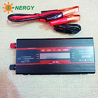 Bộ chuyển đổi điện 12V sang 220V AC 2000W cao cấp sóng sin mô phỏng