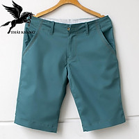 Quần short kaki nam vải đẹp cotton dày mặc mát loại quần short dây kéo