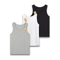 Combo 3 áo ba lỗ nam mềm mịn siêu thoáng mát, thấm hút tốt, co giãn tốt ABL01-1 PigoFashion