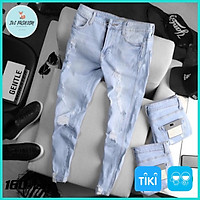 Quần Jean Nam , Quần Bò Màu Xanh Co Giãn Phong Cách Thời Trang Hàn Quốc Cao Cấp ms668