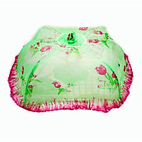 Mùng chụp/Màn chụp ngủ cho bé vải caro in hoa văn - Thương hiệu KACHOO