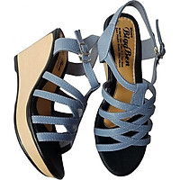 Giày Sandal Nữ Đế Xuồng BIGGBEN Da Bò Thật SDX20