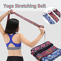 185X3.8cm Yoga Strap Cotton Gym Yoga Rope Pull Stretch Band Belt Women Fitness Exercise