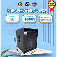Loa sub điện Q8 + Bass 40 - Hàng chính hãng Weeworld