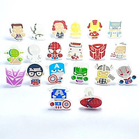 Sticker Jibbitz phản quang tự phát sáng dạ quang gắn dép sục/ duet nữ (01 Cái)