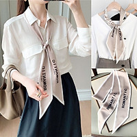 Khăn lụa mini cài tóc, khăn turban đội đầu họa tiết sang chảnh cho nàng điệu đà SC40