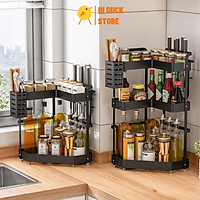 Kệ Gia Vị Nhà Bếp Đa Năng Cao Cấp, Giá Kệ Để Đồ Dùng Nhà Bếp Thép Carbon Chống Gỉ Sét