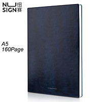 Tập Vở Ghi Chép NUSIGN A5/B5 Bìa Da Mềm 160 Trang Cao Cấp Không Ô Ly, Không Kẻ Ô Dành Cho Văn Phòng, Học Sinh, Sinh Viên