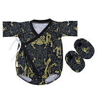 Bộ Bodysuit Yukata Hình Rồng Mihababy - YU_RONG
