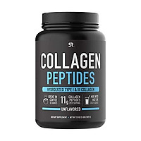 Bột Collagen Peptides Đã được xác minh không biến đổi gen, được chứng nhận thân thiện với Paleo và không chứa Gluten - Không hương vị (Hũ 16oz)