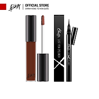 Combo Son Last Velvet Lip Tint (02, 25, 12 ,38,A5 ) và Bút kẻ mắt Bbia Last Pen Eyeliner