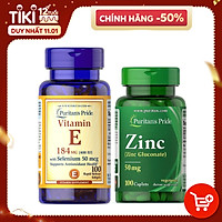 Combo Thực Phẩm Chức Năng bổ sung kẽm Zinc và vitamin E