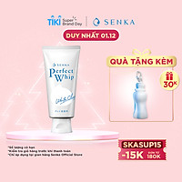 Sữa Rửa Mặt Tạo Bọt Chiết Xuất Đất Sét Trắng Senka Perfect White Clay New 14840 (120g)