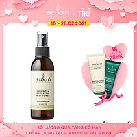 Nước Hoa Hồng Trà Xanh Dưỡng Ẩm Dạng Xịt Sukin Green Tea Hydrating Mist Toner 125ml