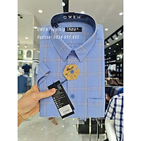 OWEN - () Áo sơ mi cộc tay sợi Cafe - Mã BA22717NT - OWEN Flagship Store
