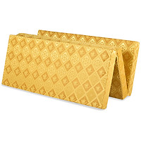Đệm bông ép gấp 3 vải gấm Kim Cương 10cm - Nhiều màu, giao màu ngẫu nhiên.