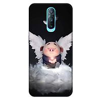 Ốp lưng nhựa cứng nhám dành cho Oppo RX17 Pro in hình Heo Con Thiên Thần