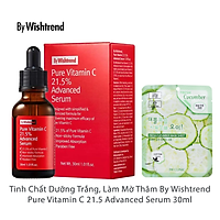 Tinh Chất Dưỡng Trắng, Làm Mờ Thâm By Wishtrend Pure Vitamin C 21.5 Advanced Serum 30ml + Tặng 1 Mặt Nạ 3W Clinic