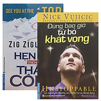Combo Hai Cuốn Sách Đừng Bao Giờ Từ Bỏ Khát Vọng + Hẹn Bạn Trên Đỉnh Thành Công (Tặng Kèm Postcard DQ)