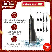 Máy tăm nước cầm tay FAIRYWILL FW-5020E máy tăm nước chính hãng Mỹ vệ sinh răng miệng cao cấp (Thiết kế nhỏ gọn - Sạc bằng USB - Dễ mang đi du lịch) - Hàng Chính Hãng