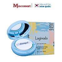 Phấn nước che khuyết điểm Hàn Quốc chính hãng Lagivado kiềm dầu, mỏng Mịn, che phủ tốt, lâu trôi Just Perfection Cushion Foundation – Tone trắng sáng