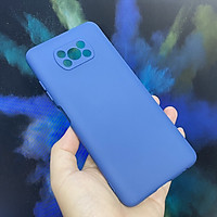 Ốp lưng cho Xiaomi Poco X3 NFC, nhựa TPU dẻo màu lót nhung che camera